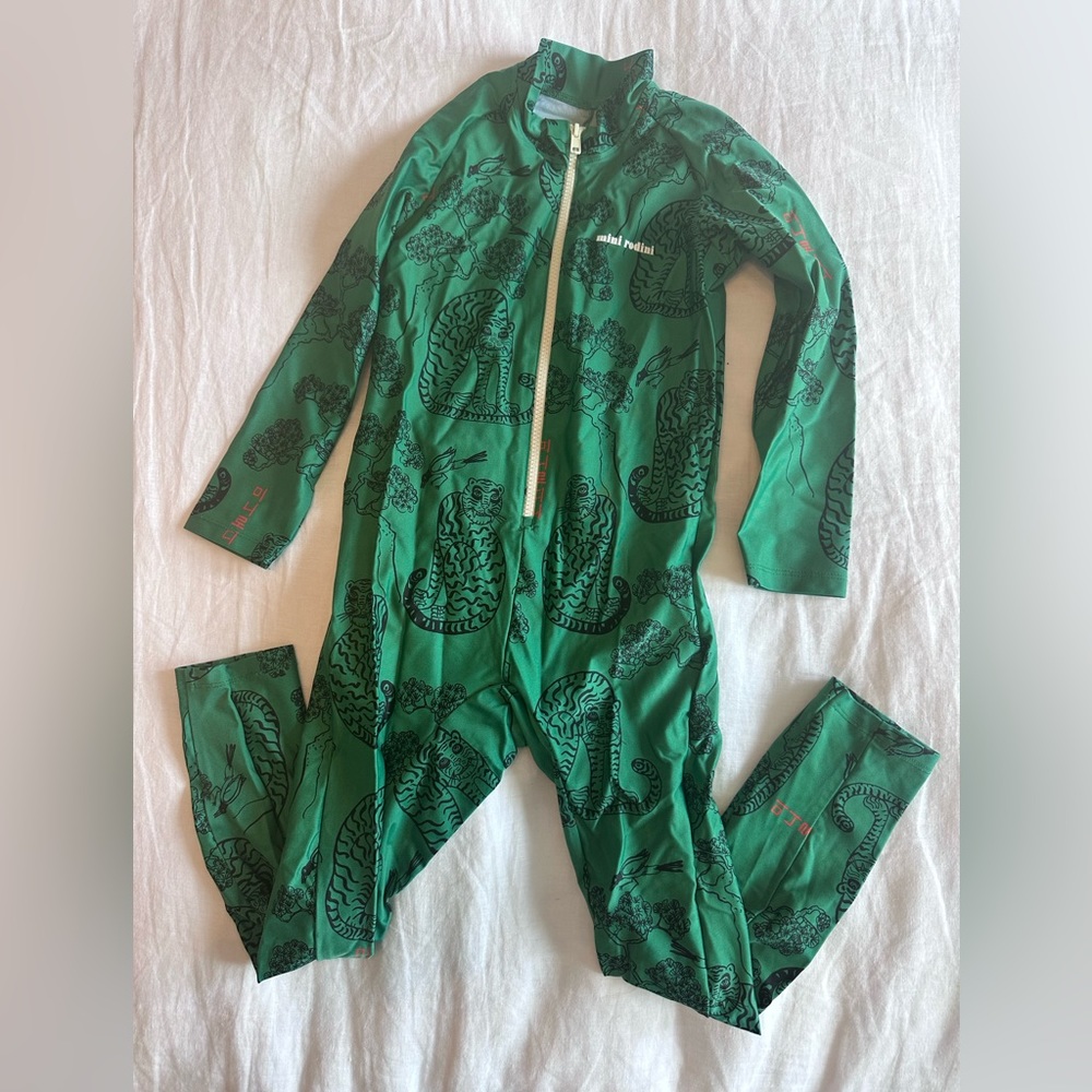 Mini Rodini Green Jumper. Size 6-7yr.